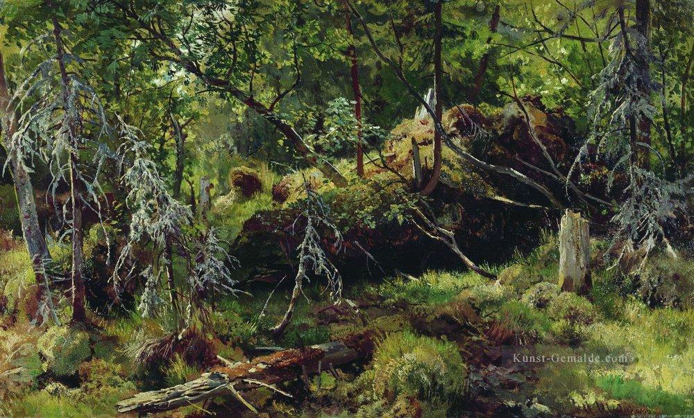 Zweige klassische Landschaft Ivan Ivanovich Wald Ölgemälde